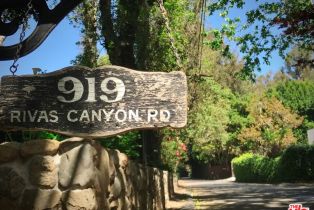 Land, 919   Rivas Canyon Rd, Pacific Palisades, CA  Pacific Palisades, CA 90272